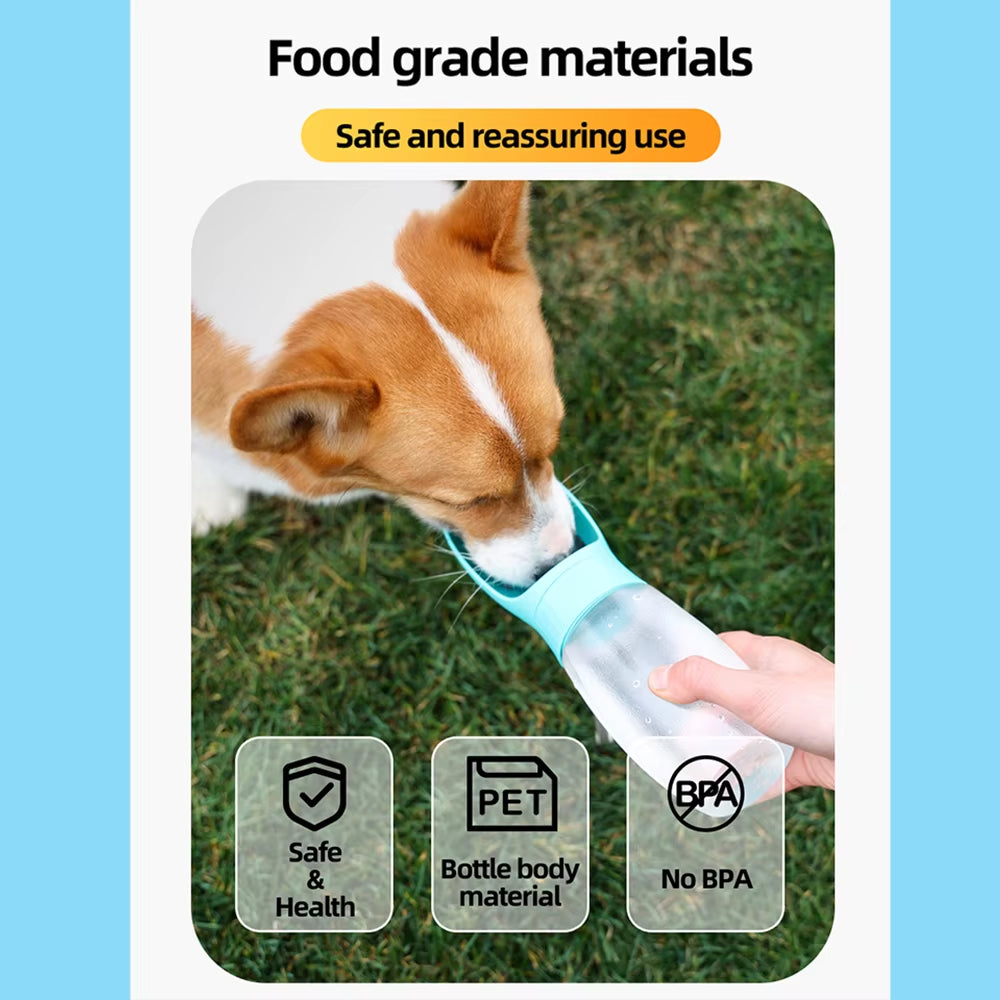 500Ml Big Dog Water Bottle Portable Drinking Bowl for Small Medium Dogs Cat Travel Hiking Puppy Pet Water Dispenser Cup Labrodor